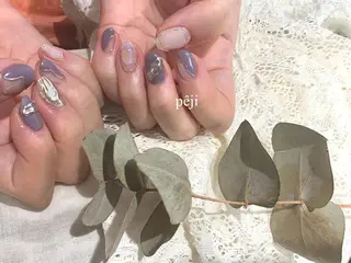 ショート m kaori𓃟のネイルデザイン