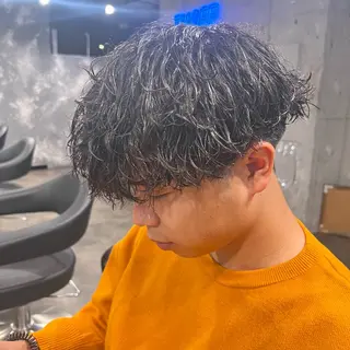 ショート カラー パーマ ヘアアレンジ メンズ キッズ 🔷横浜1のパーマ 職人🔷将太郎のヘアスタイル