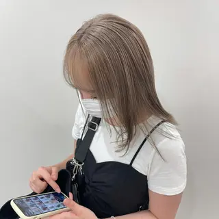 セミロング ワンホンヘア ケラチン/Kaitoのヘアスタイル