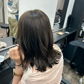 ミディアム カラー COEUR🧡 山下　優花のヘアスタイル