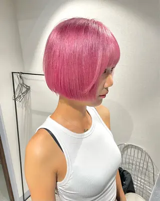 ショート 🌟ブリーチ/ボブ/ レイヤー渋谷☀️のヘアスタイル