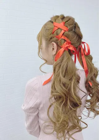 ロング ヘアアレンジ GRANLUSSO 〜グランルッソ駅前店所属・木口 嘉美のヘアスタイル