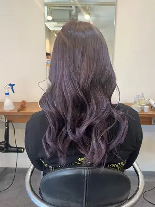 ロング カラー 丸山 菜々子のヘアスタイル