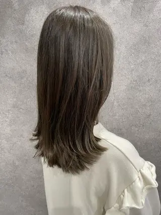 ロング レイヤーカット 縮毛矯正◽️河野泰貴のヘアスタイル