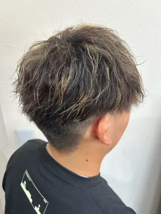 カラー メンズ ルートプラス所属・‪✂︎‬TAIKI‪ パーマ/ハイライトのヘアスタイル