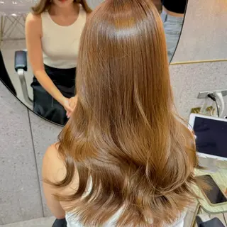 ロング カラー 新宿/美髪矯正/ 透明感カラー/たくのヘアスタイル