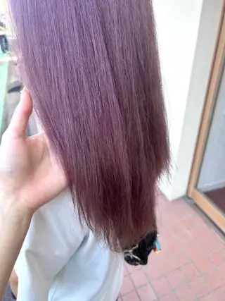 ロング カラー レイヤーカット🐺 hina🩶のヘアスタイル