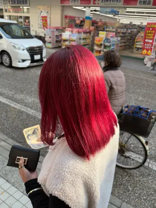 ミディアム カラー あいり 福岡美容師のヘアスタイル