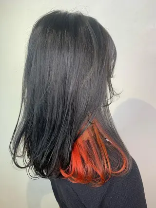 セミロング カラー _WHITE 天神店 YUMEKA🐻のヘアスタイル