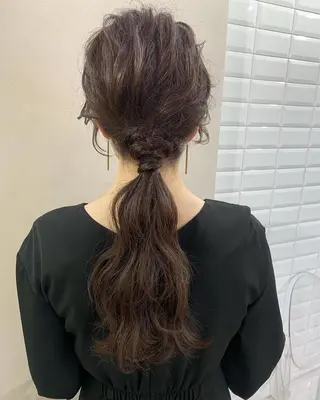 ロング hub hair レイヤー/透明感のヘアスタイル