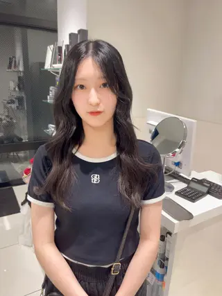 ロング カラー りおな/エクステ /ミルクティーカラーのヘアスタイル