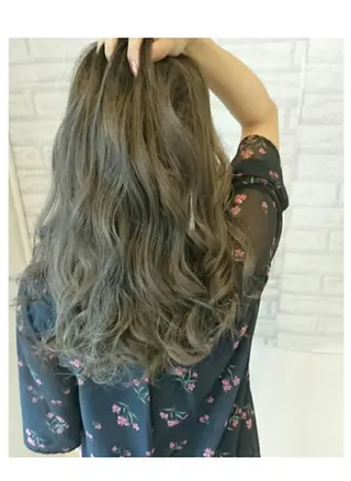 ロング カラー JIL BLAN 京都所属・RU RIのヘアスタイル