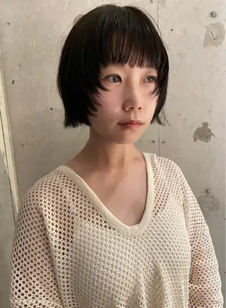 ミディアム カラー sano rikitoのヘアスタイル