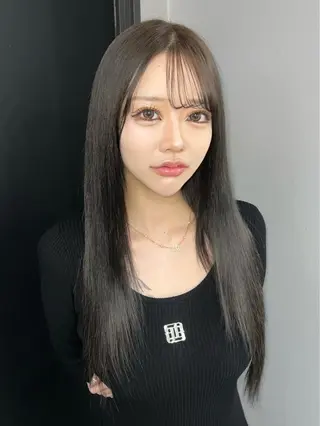 ロング 田中 みなみのヘアスタイル