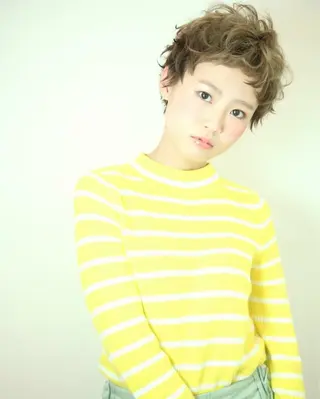 ショート カラー 髪質改善 スペシャリストのヘアスタイル