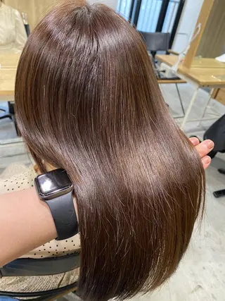 セミロング カラー 髪質改善/レイヤー カット手塚奨のヘアスタイル