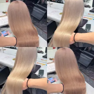 ミディアム カラー ハイトーン特化/ 複雑履歴修正/拓真のヘアスタイル