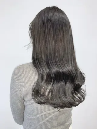 ロング カラー 色白に見える暗髪 梅田・増田のヘアスタイル