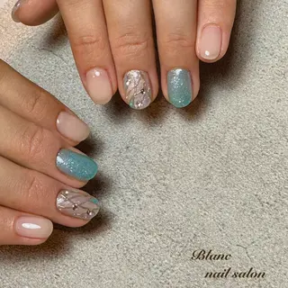 ショート Blanc ブランのネイルデザイン