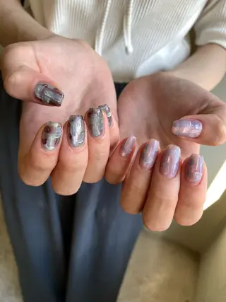 ネイル 草加ニュアンスネイル 🌚hersのネイルデザイン