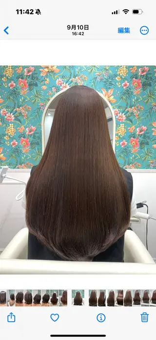 ロング RECARE忠岡 韓国エクステのヘアスタイル