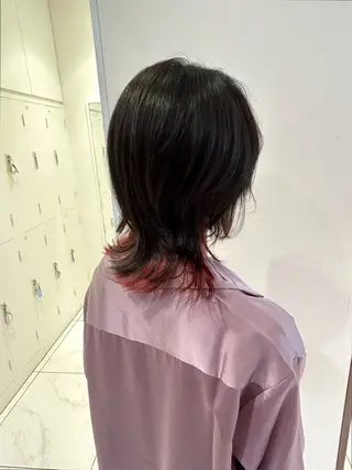 セミロング カラー メンズカット/メンズ パーマ堀切美里のヘアスタイル