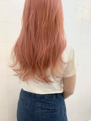 ロング カラー ヘアアレンジ 🧨ブリーチー×ボブ レイヤー💎じゅえるのヘアスタイル