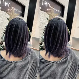 ミディアム Y Uのヘアスタイル
