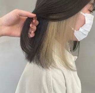 ミディアム カラー マンツーマン施術🌷 透明感/HIKARIのヘアスタイル