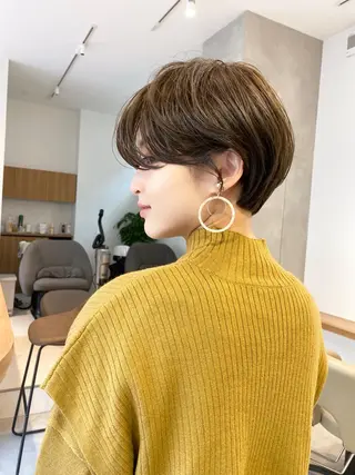 ショート カラー パーマ circle所属・いしばし なおやのヘアスタイル