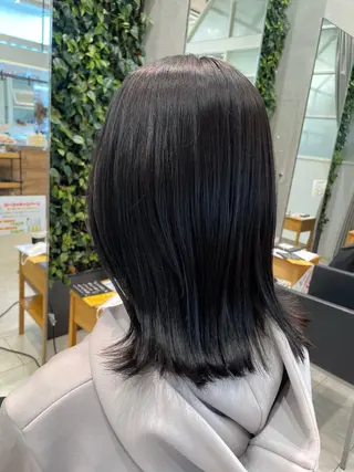 ミディアム カラー 原 萌香のヘアスタイル