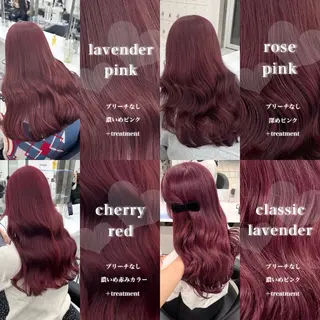 ロング カラー 韓国風艶髪🎀 暖色カラー🤍のヘアスタイル