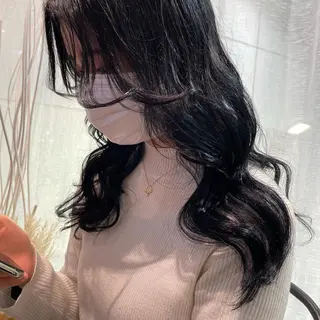 ロング カラー 韓国ヘア🦋 MIYUのヘアスタイル