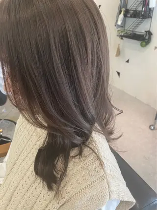ロング カラー 特化✨透明感カラー 白髪染め✨住田緋菜のヘアスタイル