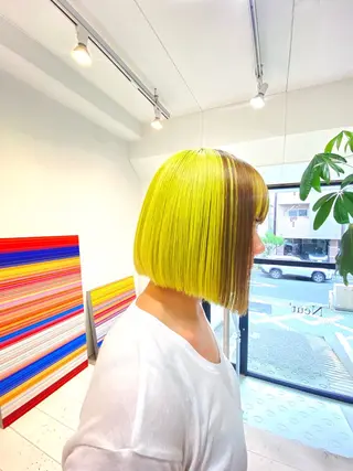 ショート カラー BOB🌟ハイトーン /ブリーチ/TAKUのヘアスタイル