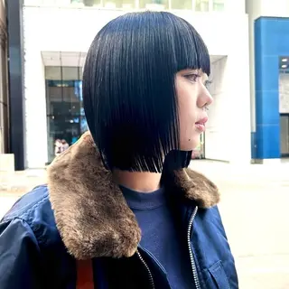 ショート カラー ハイトーン/ウルフ/ レイヤー/Asukaのヘアスタイル