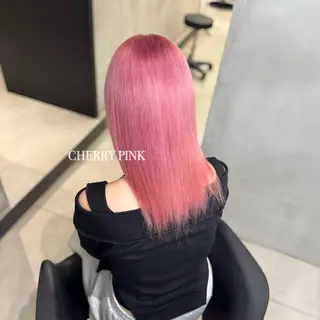 ミディアム カラー 大阪 梅田/ ハイトーン/エクステのヘアスタイル