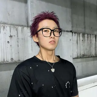 ショート カラー ハイトーン/ウルフ /エクステ/ましろのヘアスタイル