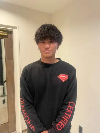 ショート メンズ 渋谷 留菜のヘアスタイル