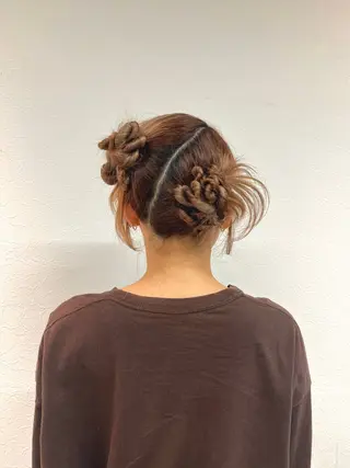 ブリーチなしWカラー /アレンジ/ユウミのヘアスタイル