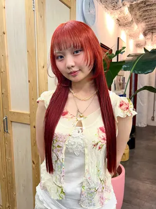 ロング カラー ハイトーン/デザイン /ひさやのヘアスタイル