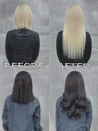 ロング カラー ヘアアレンジ LIP 大阪本店 エクステ 堀谷和孝のヘアスタイル