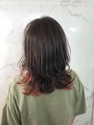 ミディアム カラー ヘアアレンジ 今井 由佳のヘアスタイル