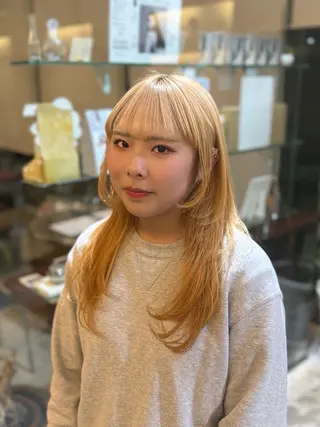 セミロング YONAGO たしろヨナゴ所属・中西 リナのヘアスタイル