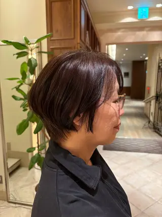 ショート 田内 満里奈のヘアスタイル