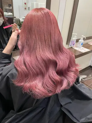 セミロング カラー aya/小顔レイヤー /柔らかカラーのヘアスタイル