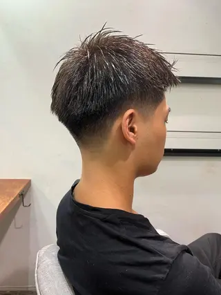 ショート パーマ メンズ アイブロウ 京都駅メンズカット/ パーマ/Keigoのヘアスタイル