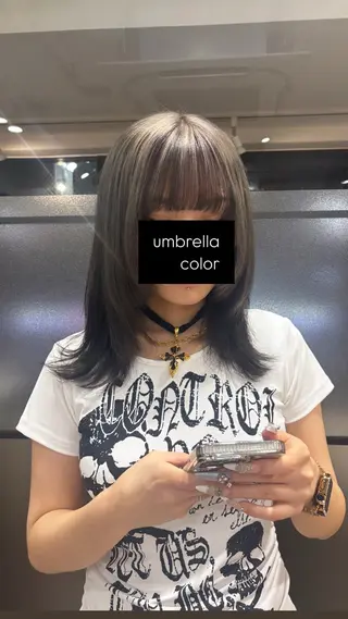 カラー オリタ ルカのヘアスタイル