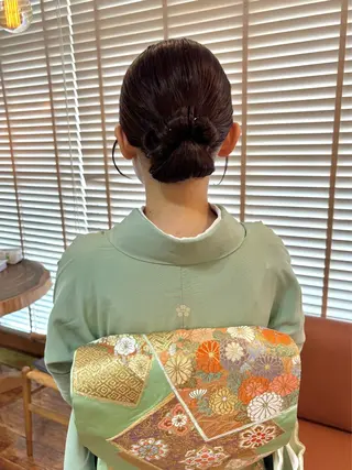 セミロング ヘアアレンジ bright所属・miku ヘアセット/着付けのヘアスタイル