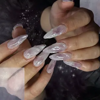 ネイル Haluca 長さ出し🍀のネイルデザイン